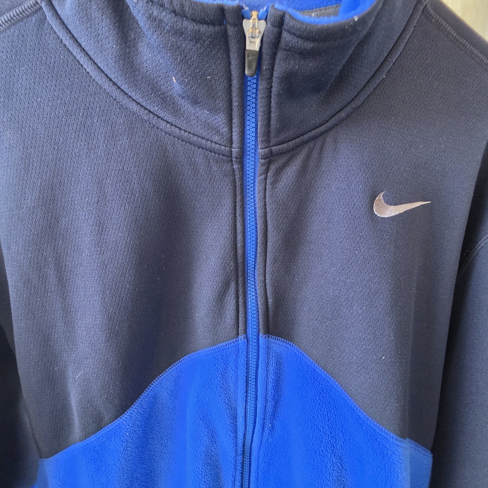 Nike Black and Royal Blue Full-Zip Jacket